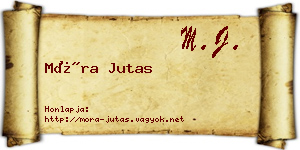 Móra Jutas névjegykártya